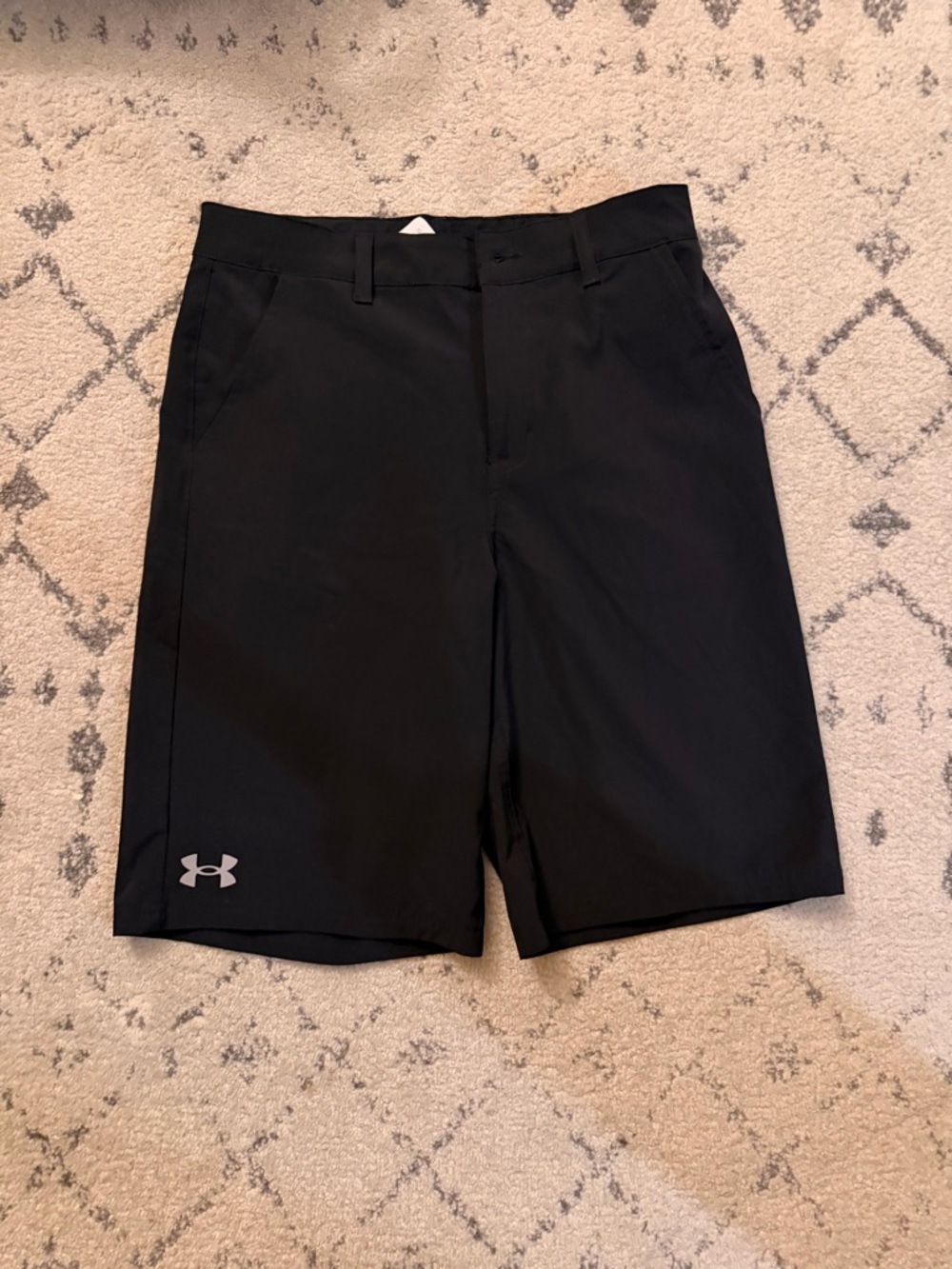Under Armour Black Performance Shorts with Logo Tag